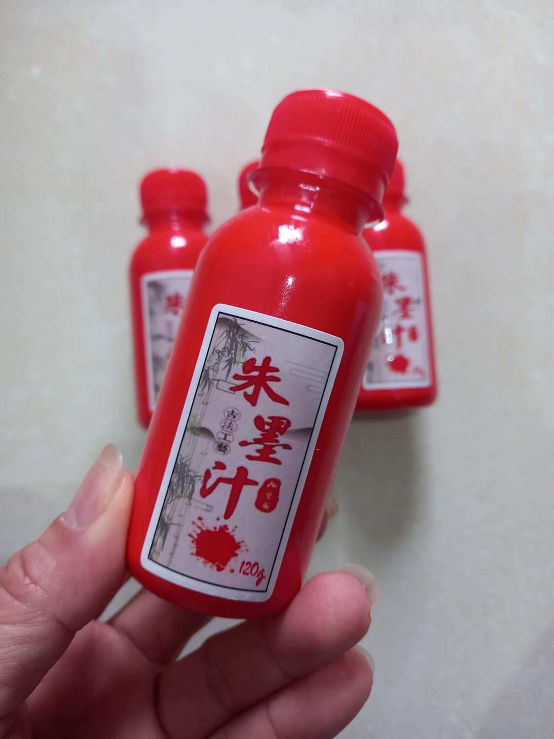 Mực đỏ chu sa 120g màu đỏ tươi