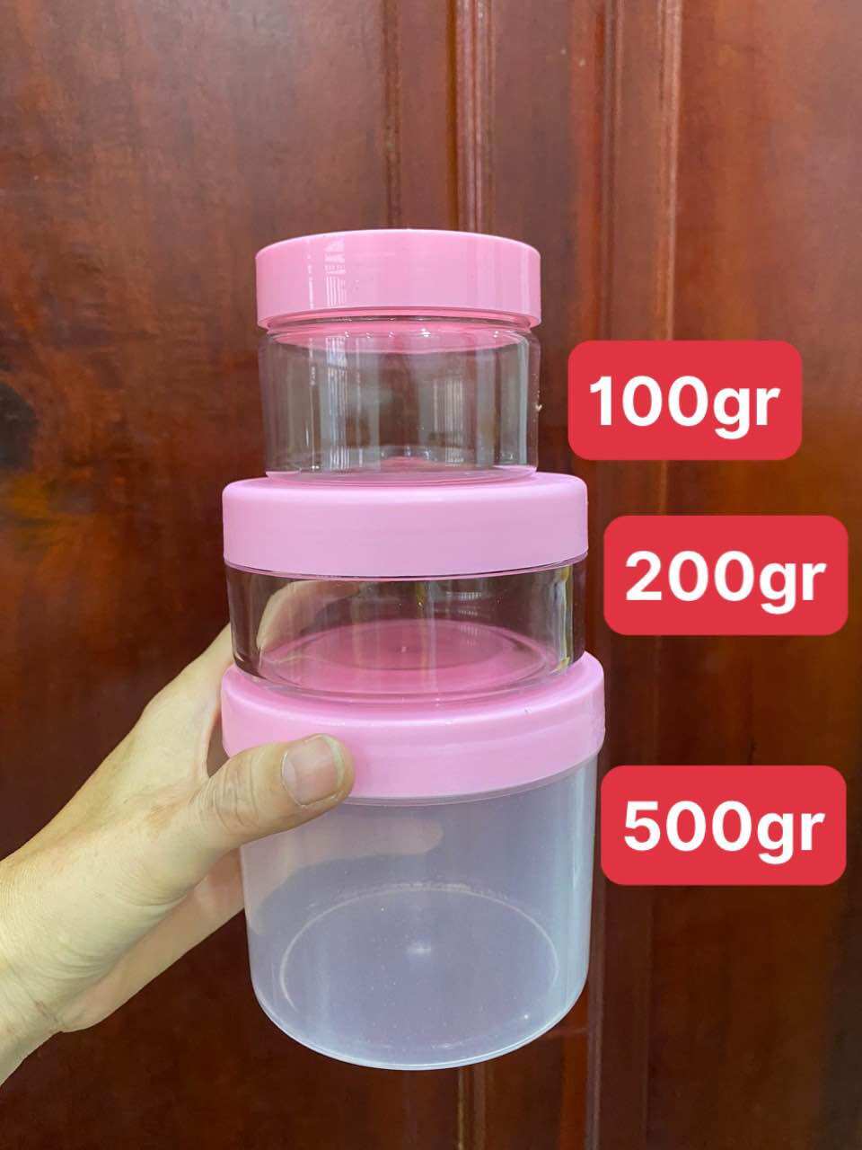 hủ kiếng 180g màu trắng (có nắp lót)