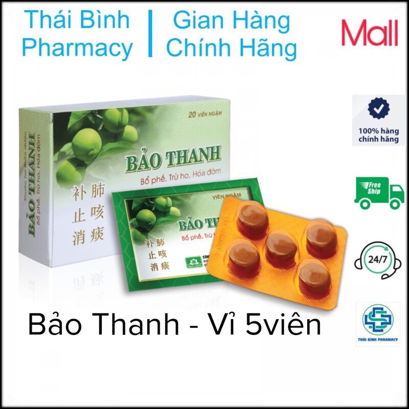 Viên Ngậm Bảo Thanh - gói 5viên