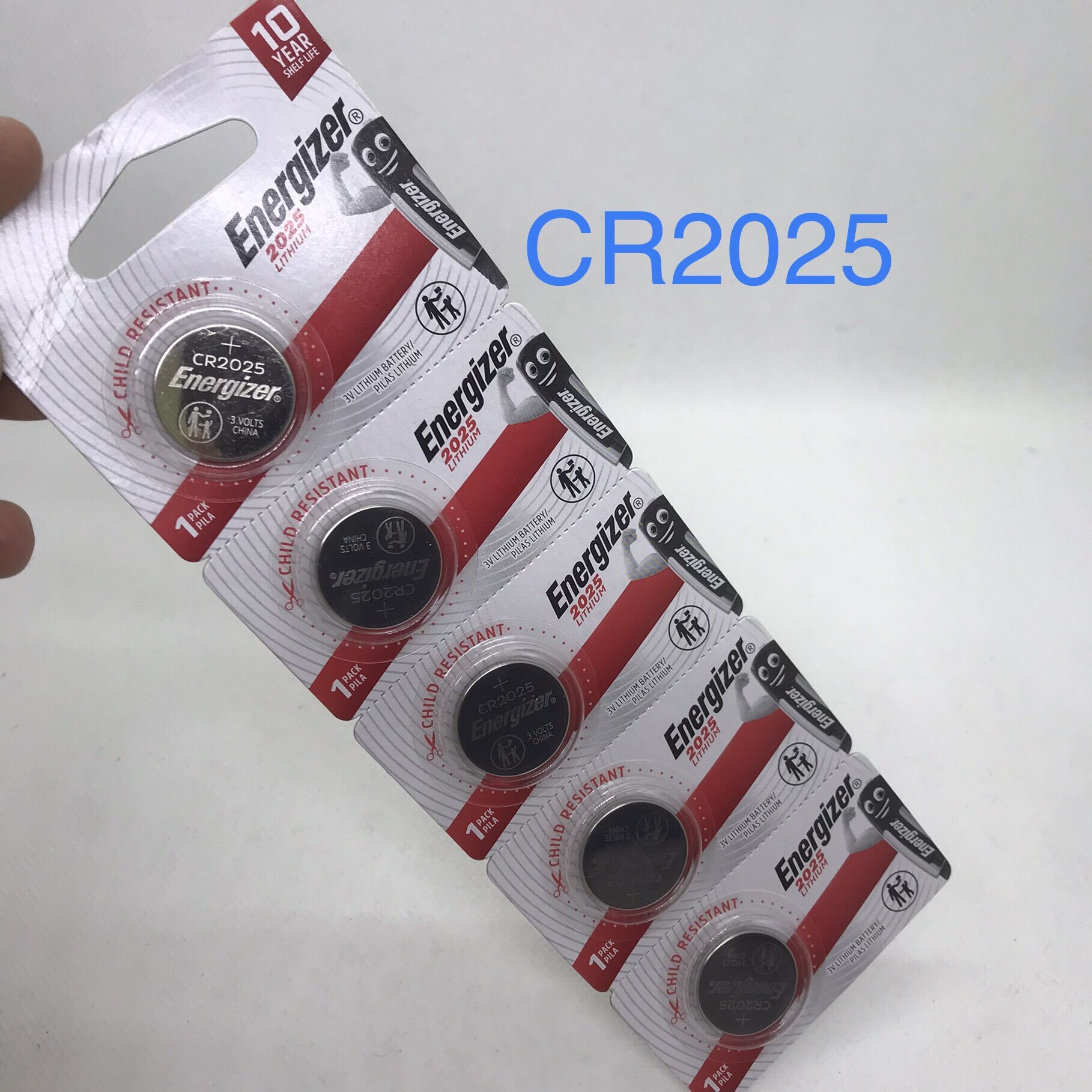 Vỉ 5 Viên Pin Tròn CR2025 ENERGIZER 3V Lithium 2025 năng lượng cai dùng cho Remote xe máy, ô tô, Smarkey, máy lên dây đàn, cân điện tử, thiết bị y tế