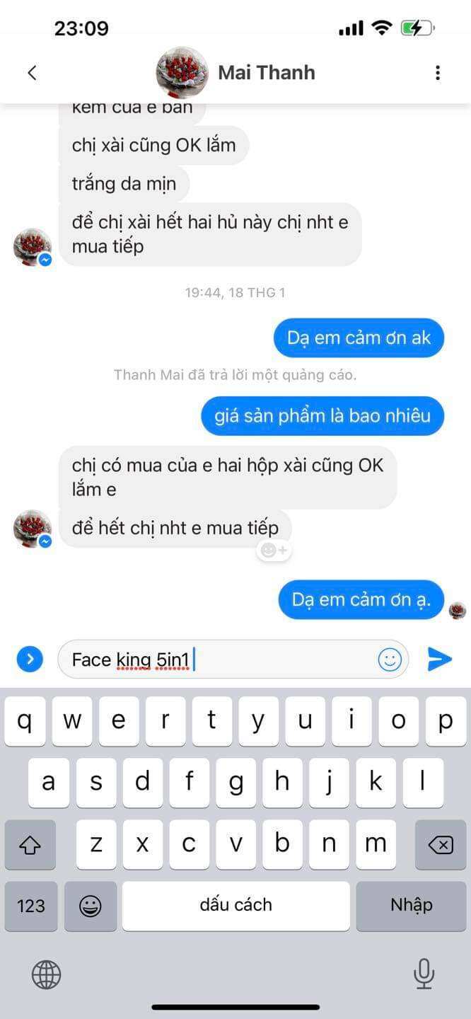 Kem face king 5 in 1 thai lan