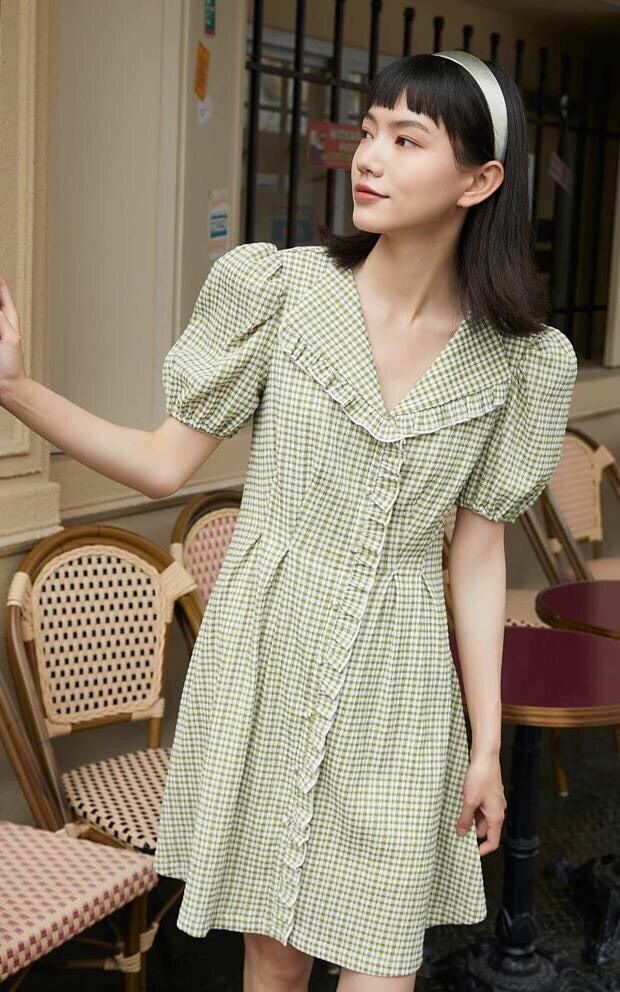 Váy chữ A tay phồng Vero Moda