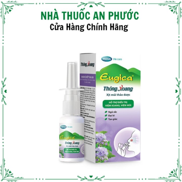 Xịt Thảo Dược Thông Xoang Eugica chai 15ml