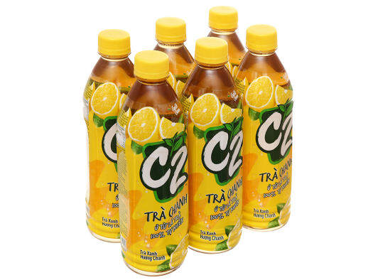Combo 12chai nước ngọt c2 chanh chai 450ml đậm đà thơm ngon là nước giải khác uống lạnh ngon tuyệt