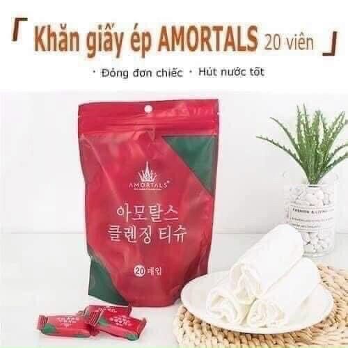 Set 20 viên khăn giấy nén đa năng hàn quốc