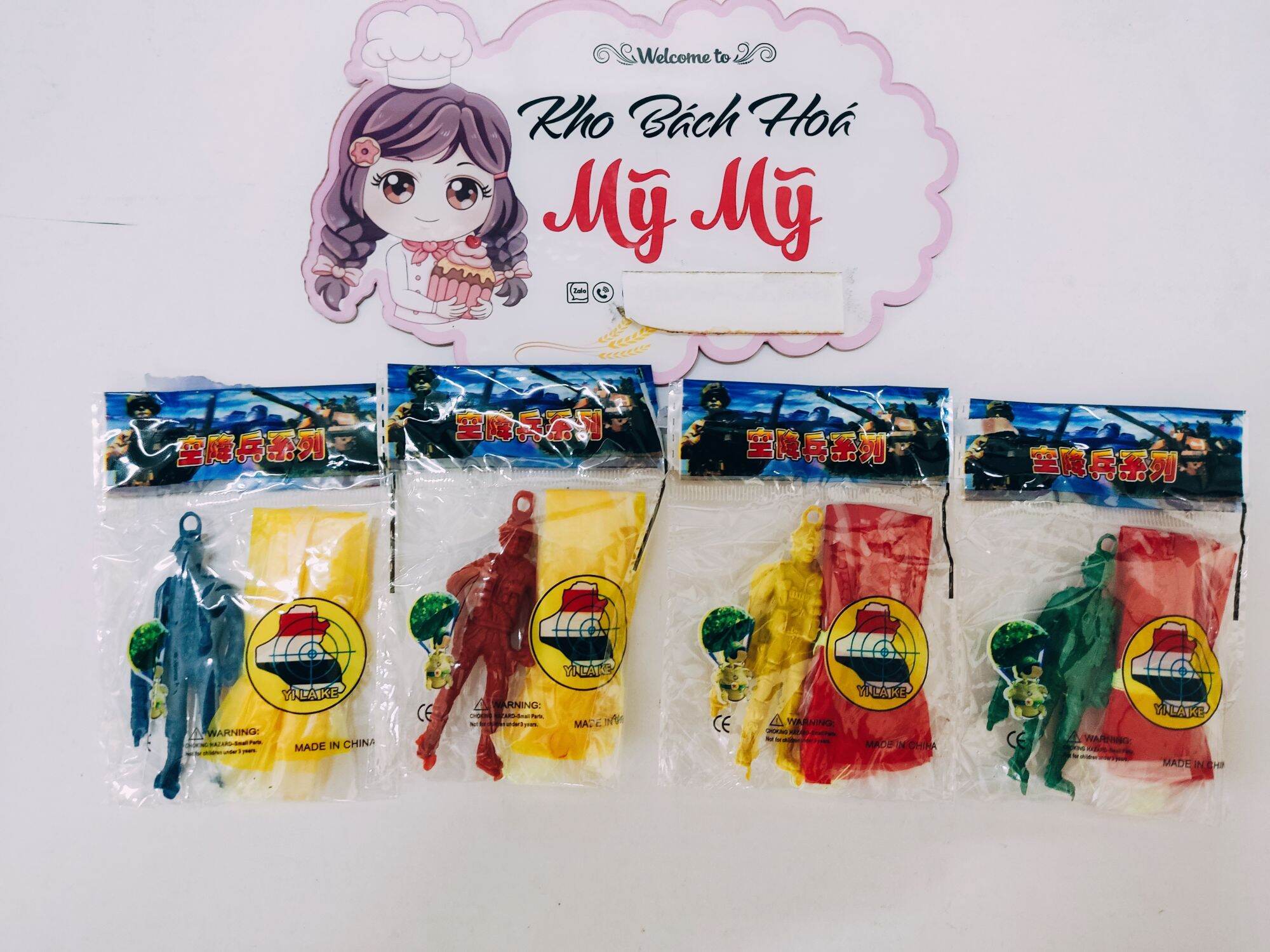 Đồ chơi tuổi thơ lính nhảy dù bằng nhựa