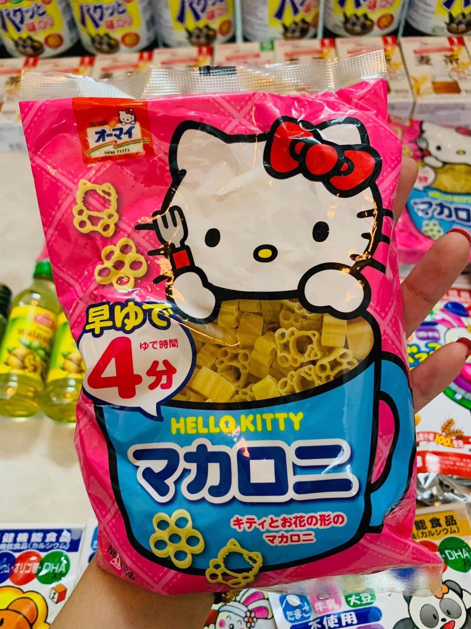 Mì Nui Hello Kitty Nhật, Mì Ăn Dặm Cho Bé gói 150g