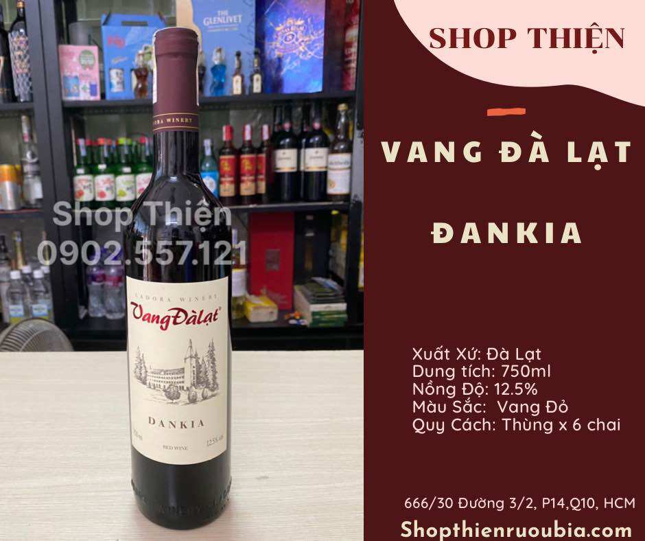 Vang Đà Lạt Đỏ ĐANKA 12.5% 750ml
