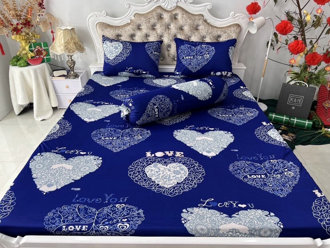 Set 4 drap áo gối THUN LẠNH HÀN QUỐC