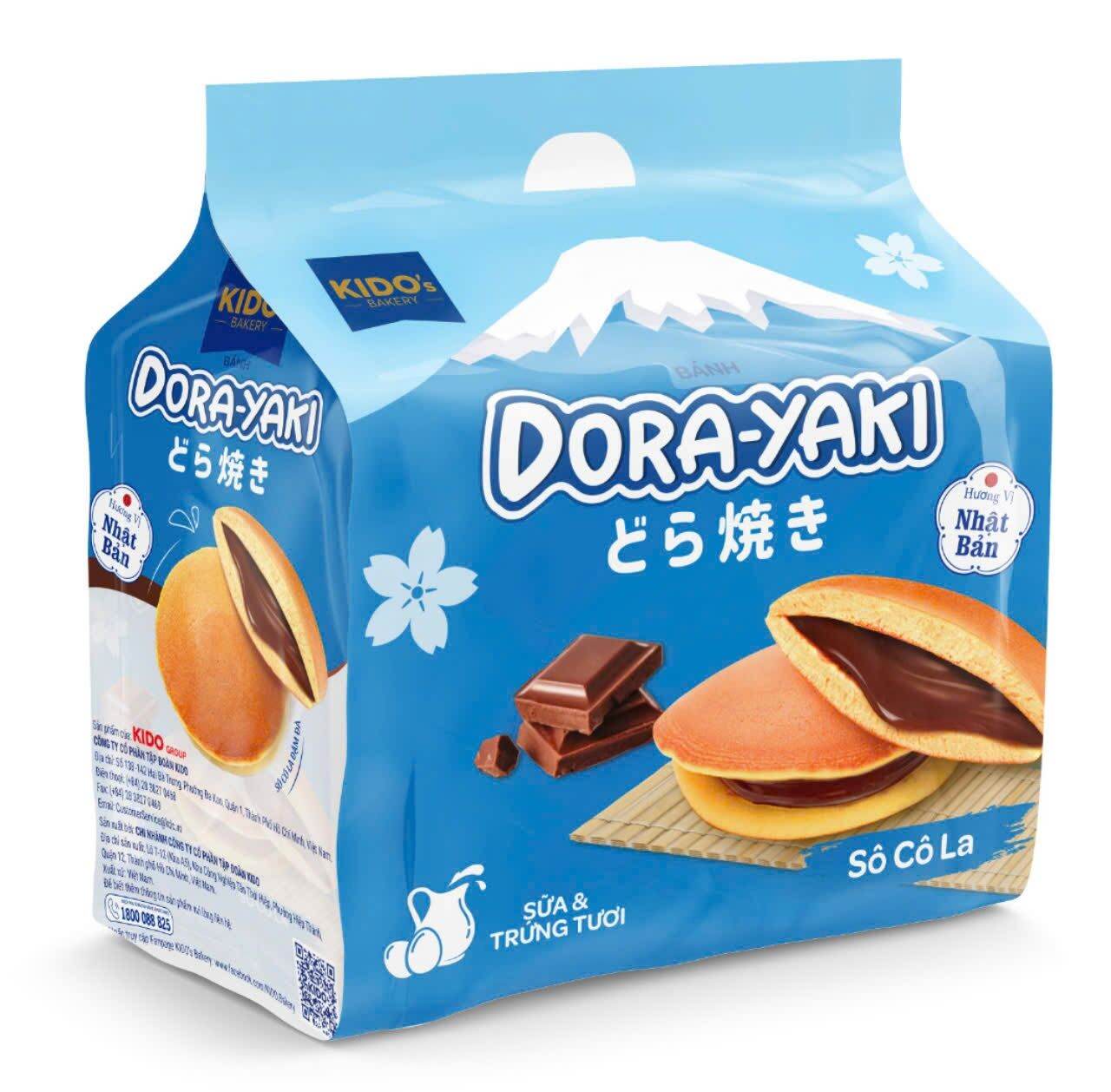 combo 5 gói bánh  rán doremon vị socola  bánh rán dora yaki của kidos