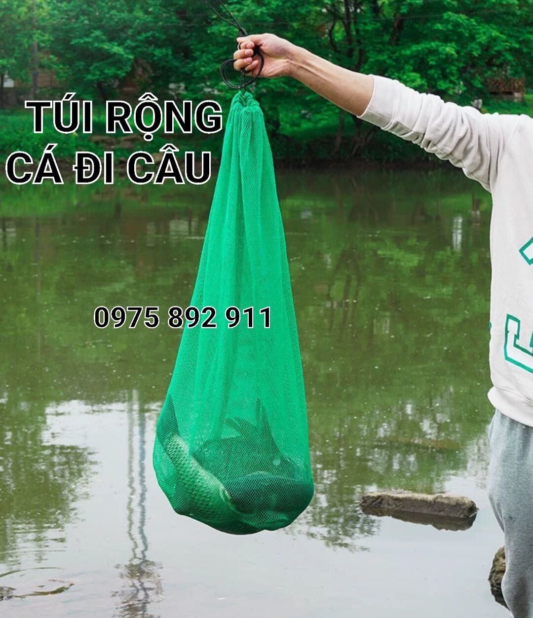 Túi rộng tôm cua cá đi câu