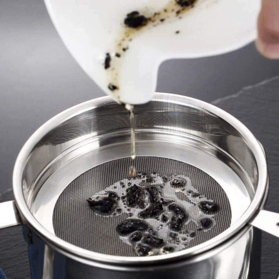 Ca lọc dầu inox . Ca lọc dầu đa năng