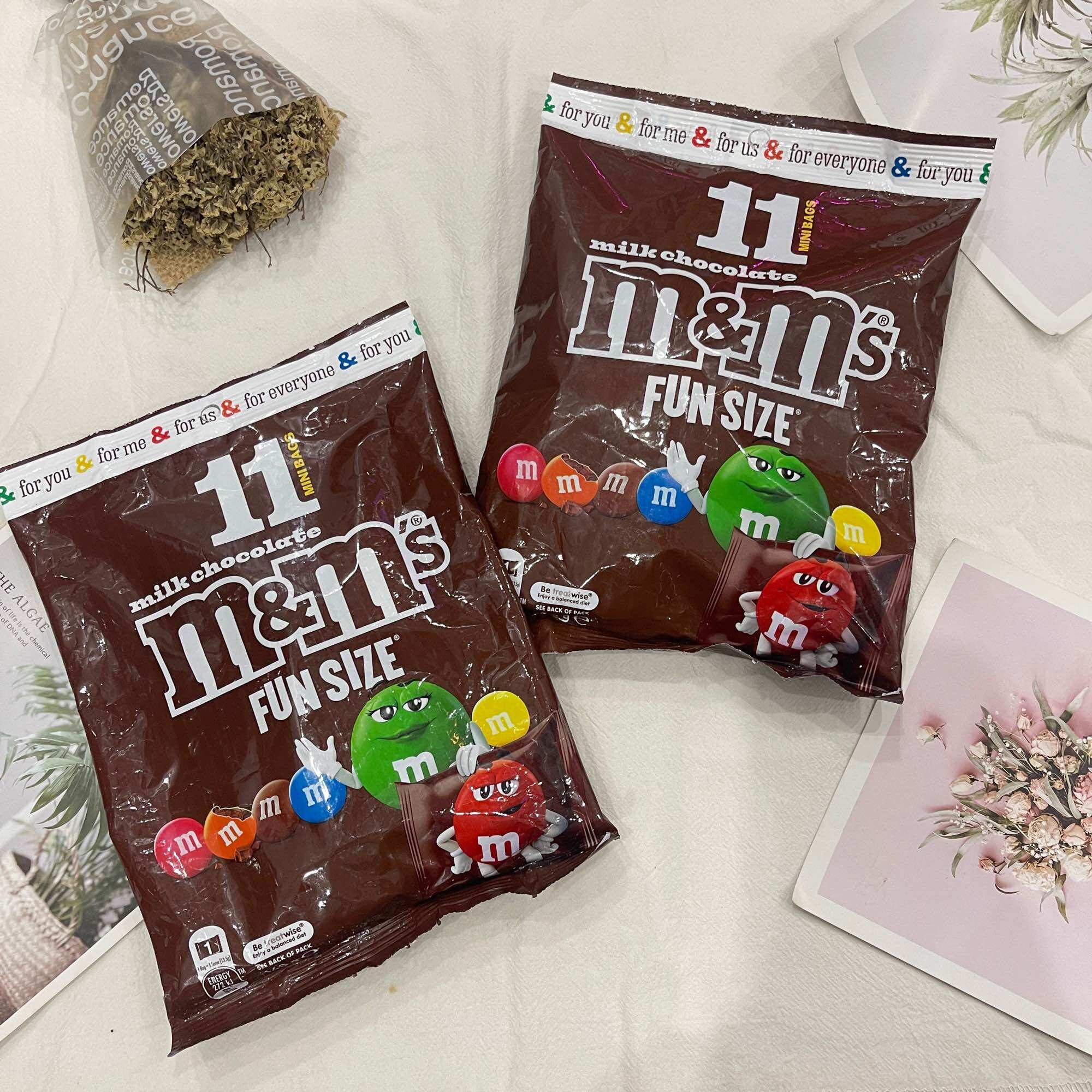 (Siêu Hot) Kẹo M&M's bịch gồm 11 gói nhỏ nhập Úc