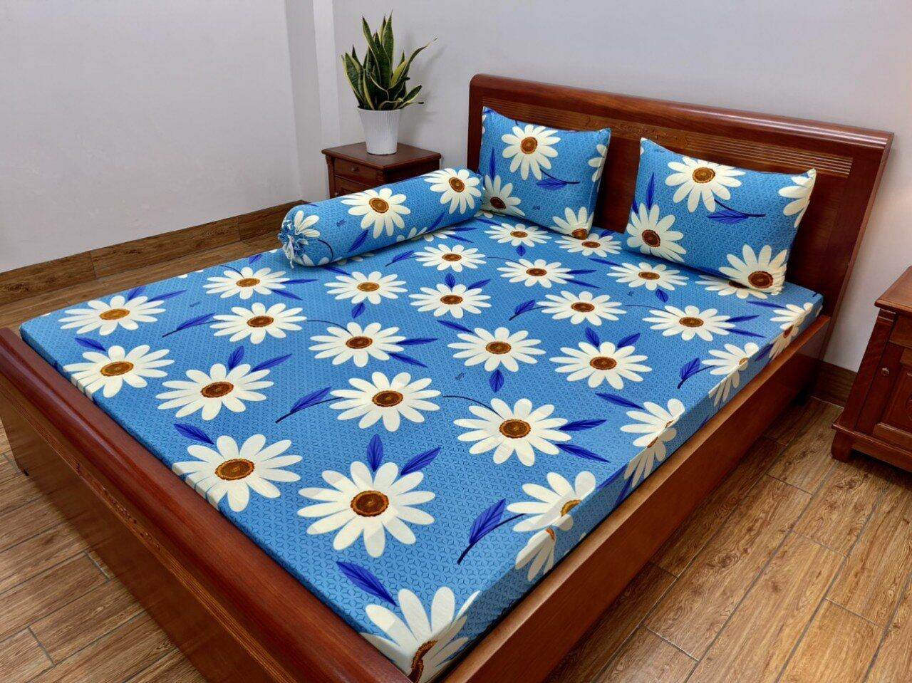 Ga giường lẻ thun lạnh Hàn Quốc - Không Áo Gối chân nệm từ 5-20cm