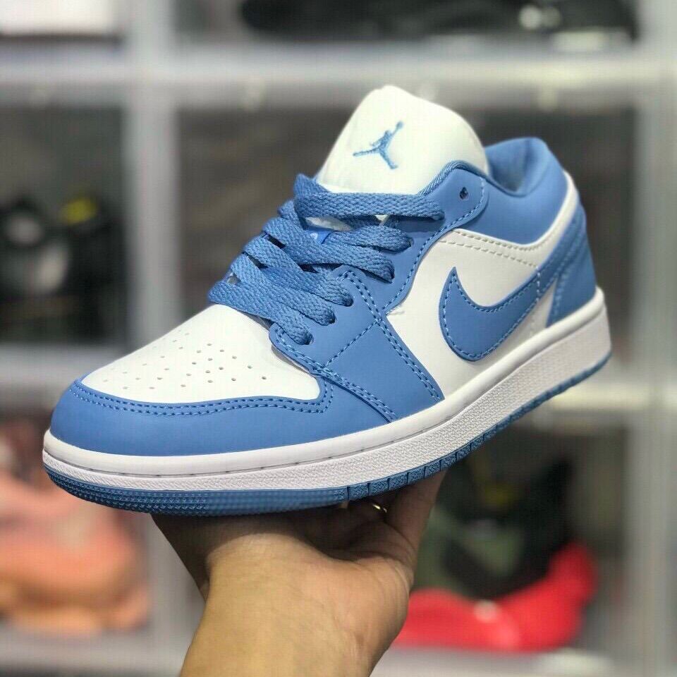 Giày Jd1 cổ thấp xanh blue unisex