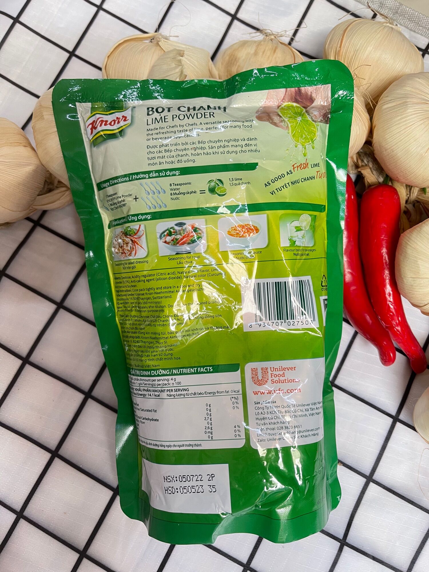 BỘT CHANH KNORR / LIME POWDER 400GRAM