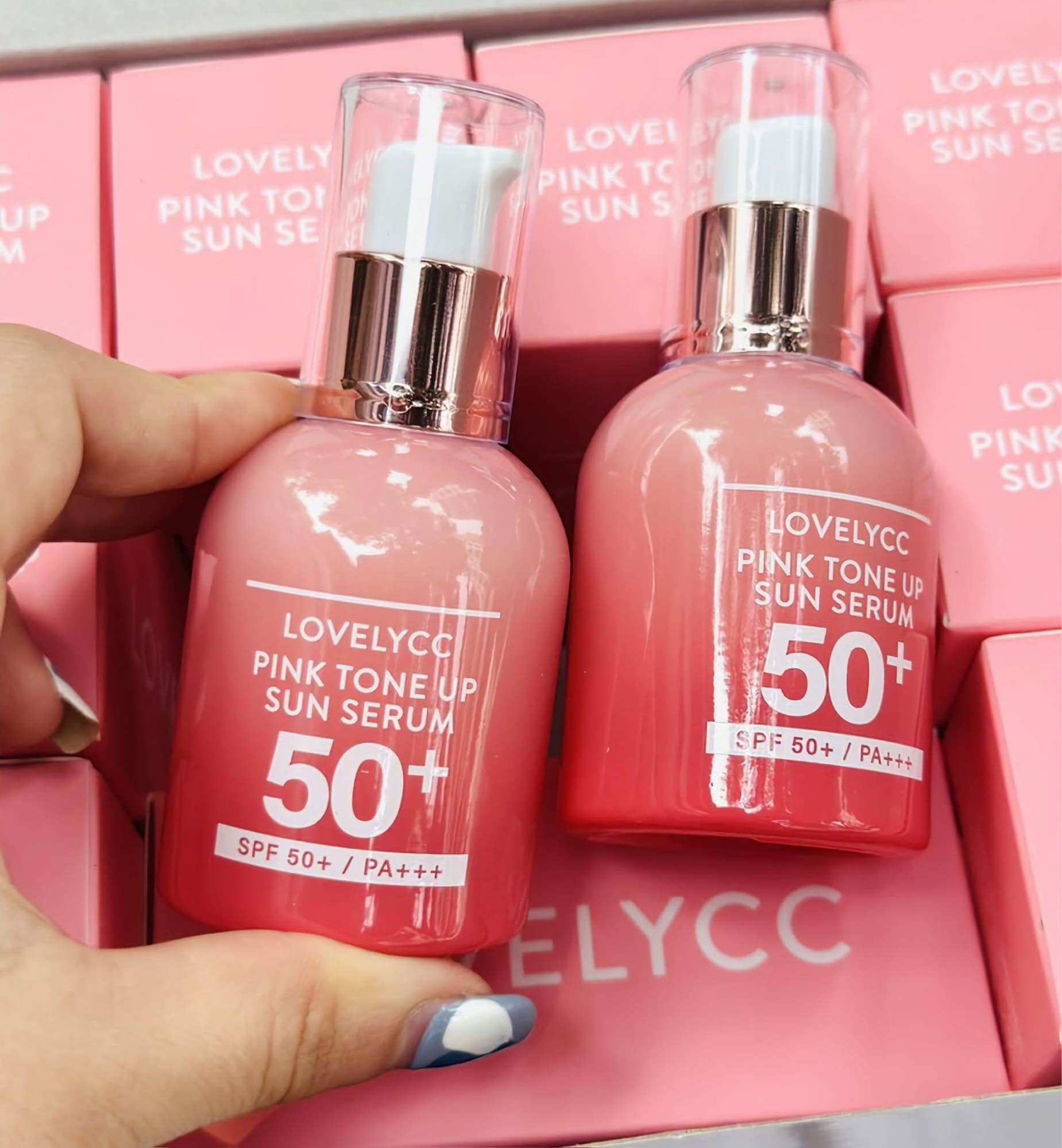 🌷🌷serum chống nắng nâng tone lovelycc pink tone up spf50+/pa+++🌷🌷🌷🌷🌷