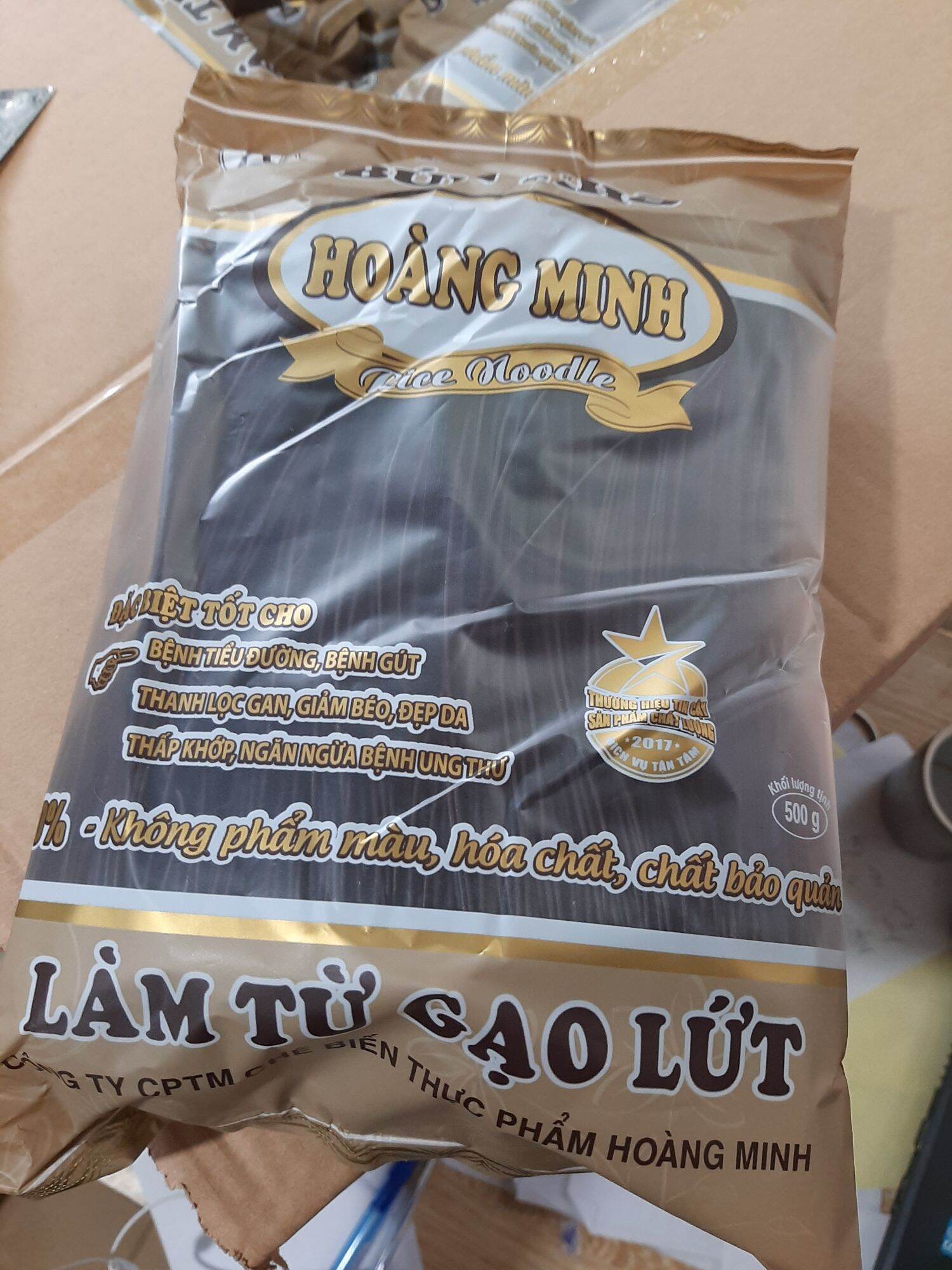 Bún gạo lứt đen hoàng minh 500g