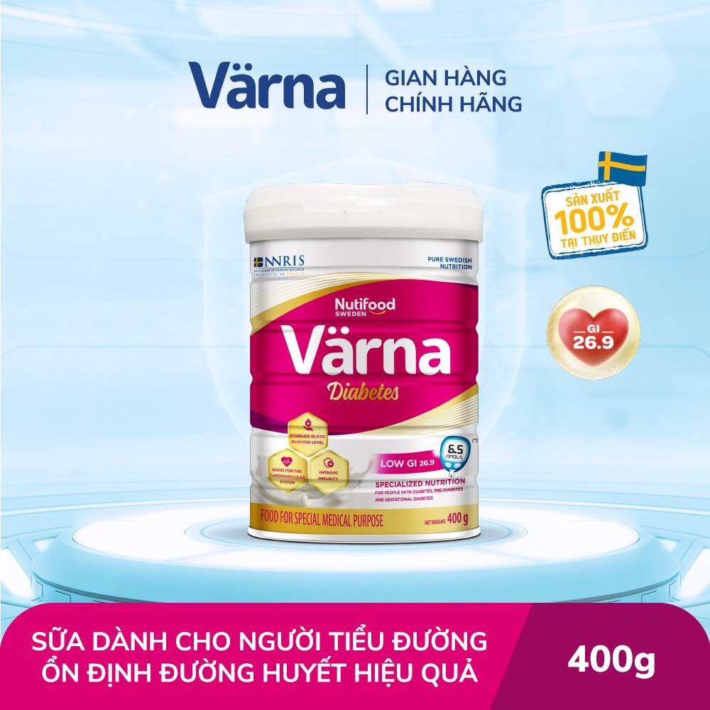 [HSD 5-2026] Sữa Varna Nutifood Diabetes, Sữa Varna Diabetes 850g cho người đái tháo đường ngôi nhà sữa