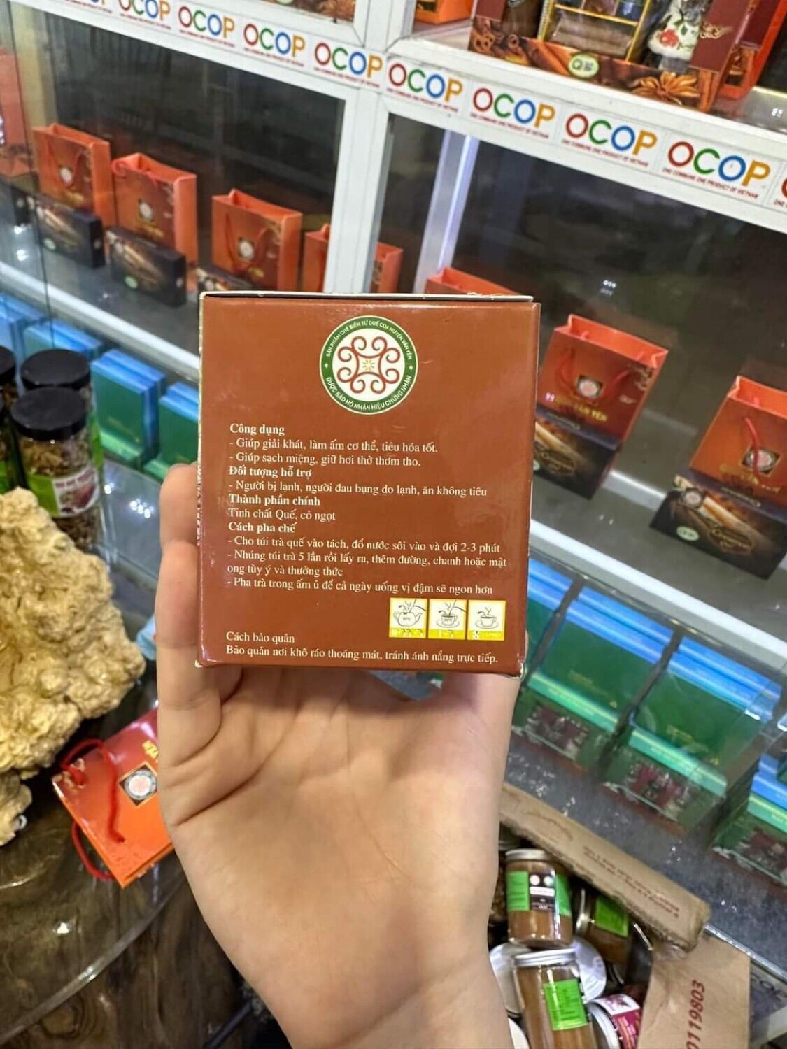 Trà quế Hồng sâm 150k/hộp 300g