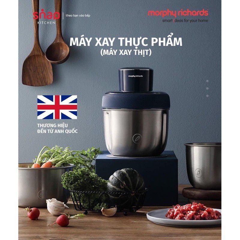 Xay thịt morphy Richards 3 cối inox MR4901