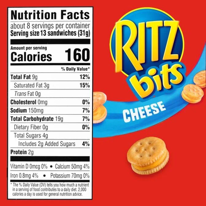 Bánh Ritz bits mini vị Cheese ,249g