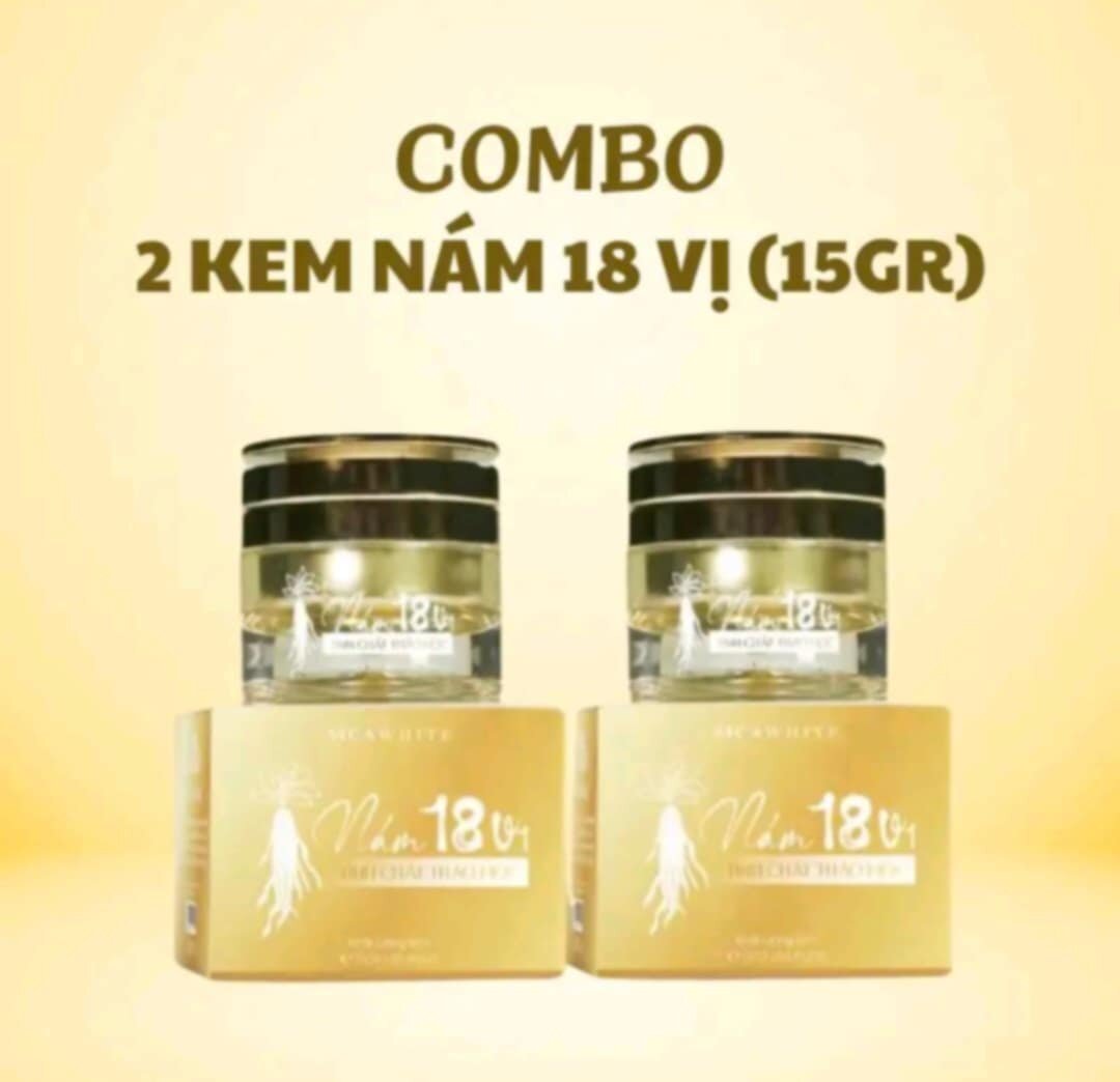 Combo 2 Hộp Kem Nám 18 Vị Thảo Mộc Hộp 15g