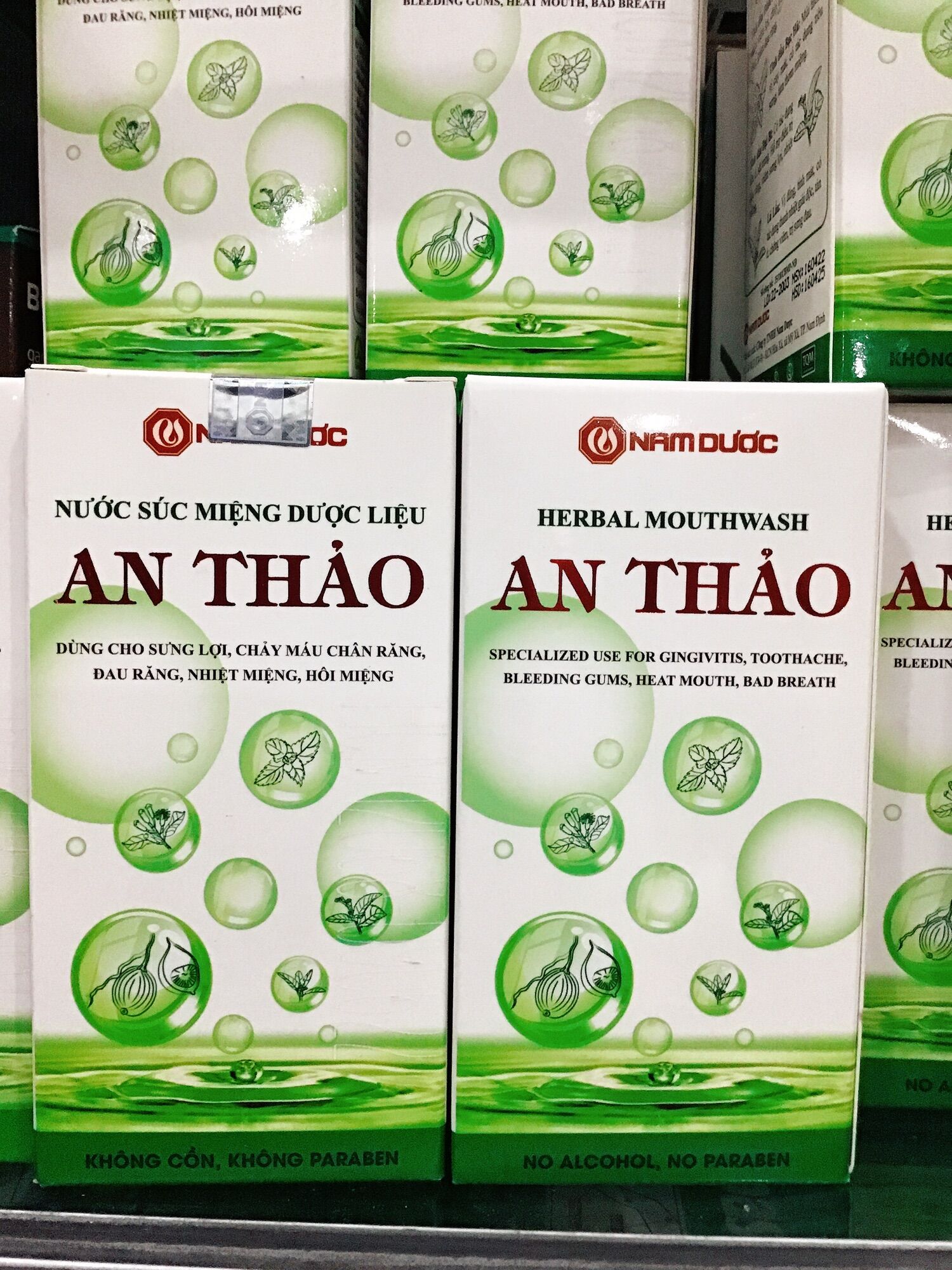 [HCM]Nước súc miệng thảo dược AN THẢO chai 250ml