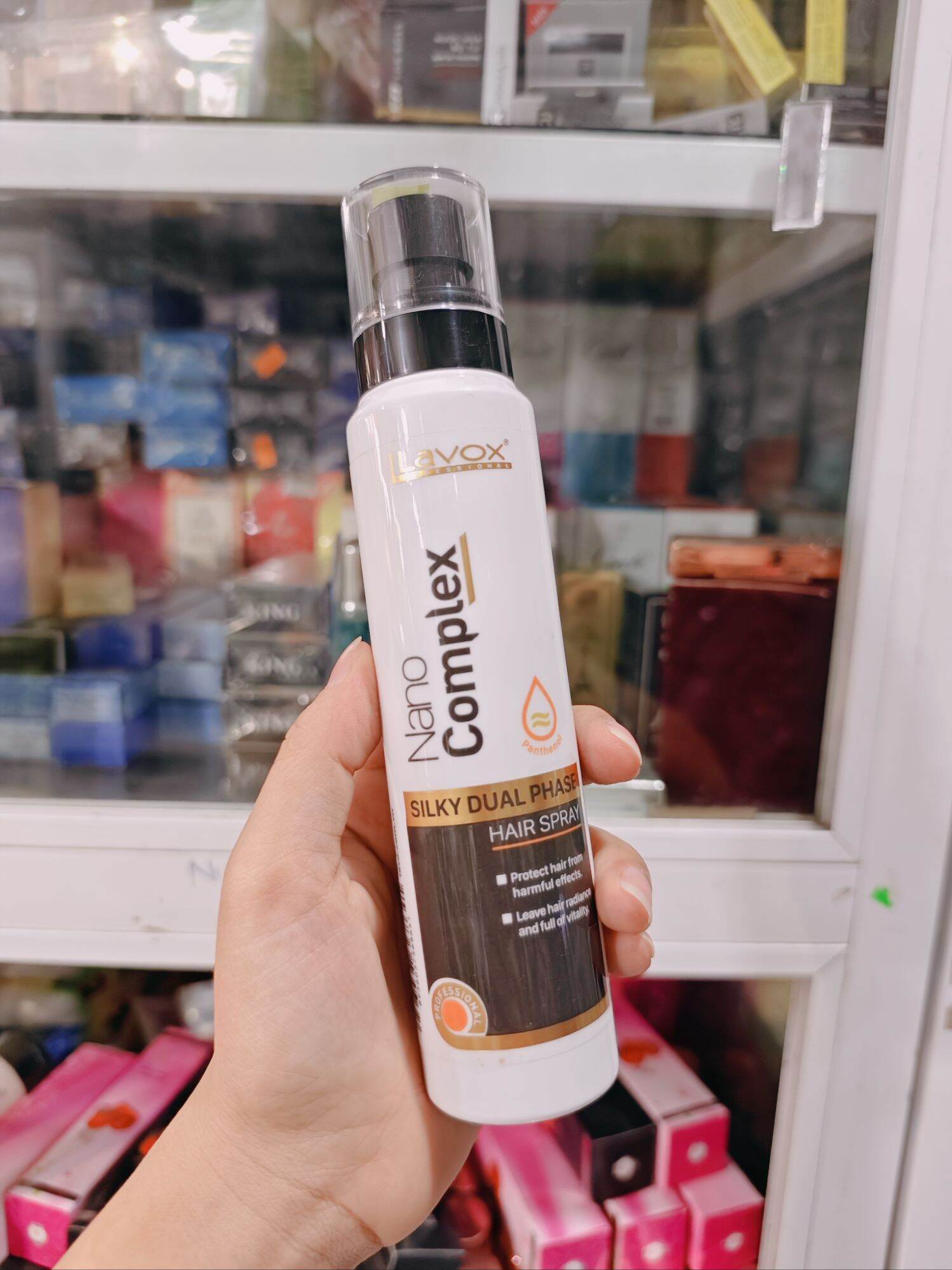 Xịt Dưỡng Tóc Siêu Mềm Mượt Lavox Nano Complex Silky Dual Phase 180ml