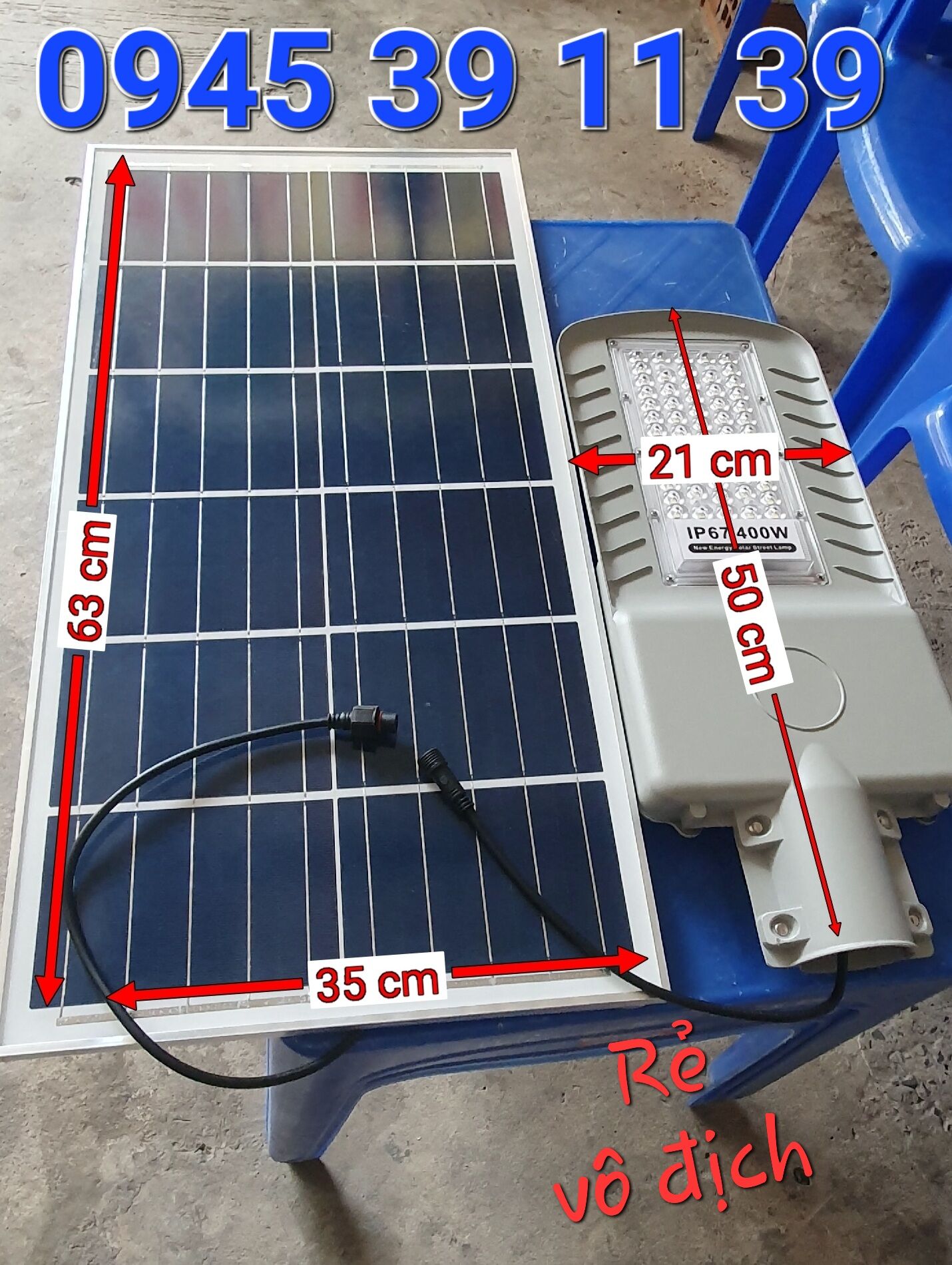 Đèn năng lượng mặt trời 400W