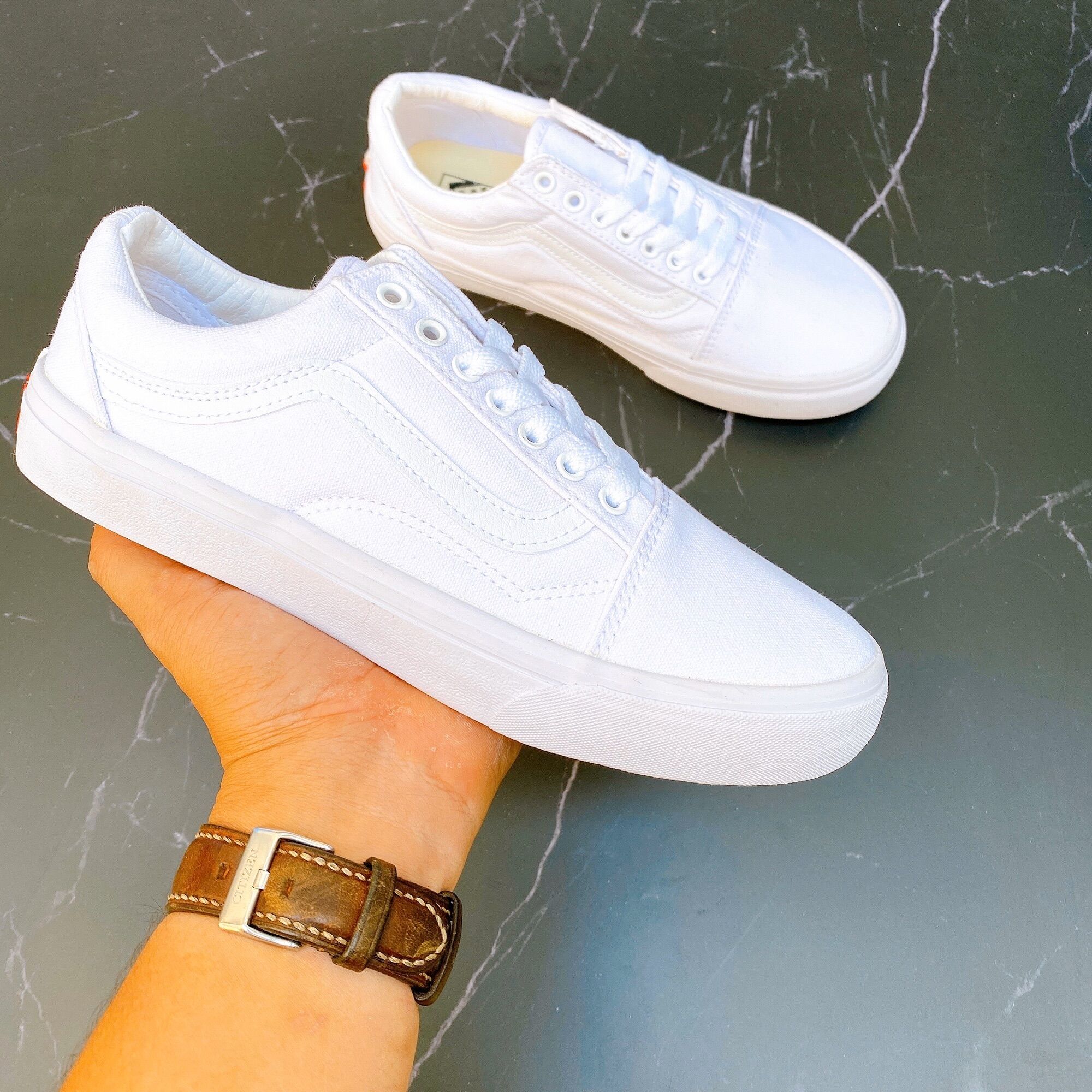[TẶNG HỘP + TẤT + LỌ TẨY ] GIÀY vans OLDSKOOL NAM NỮ