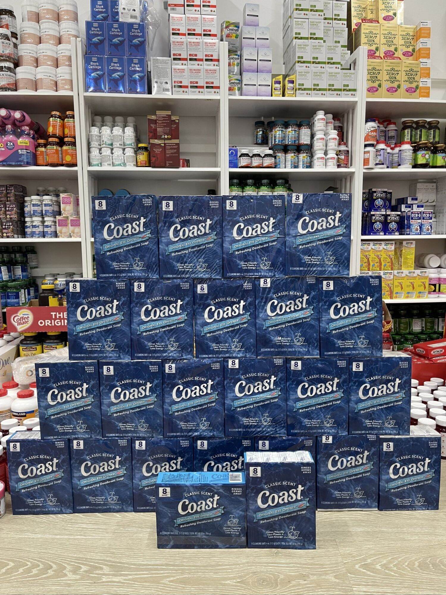 Xà bông cục coast 113g lốc 8 cục và 16 cục hàng nhập mỹ