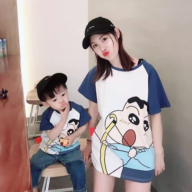 Set bộ đôi áo thun ngộ nghĩnh cho mẹ và bé yêu
