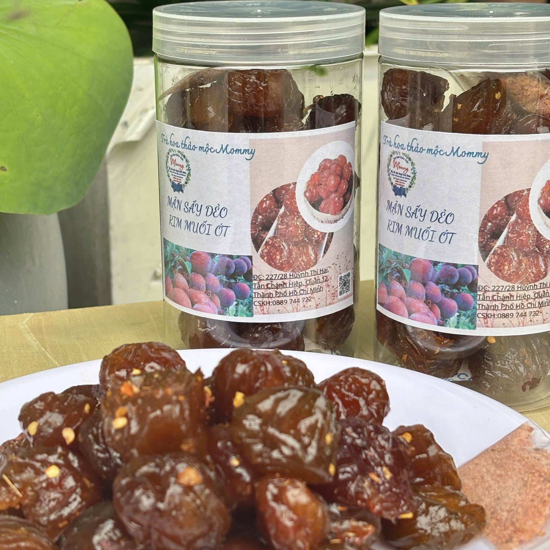 Mận sấy dẻo rim muối ớt hủ 500g Thảo mộc Mommy
