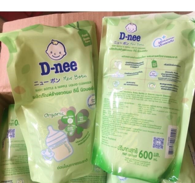 Nước rửa bình sữa Dnee Thái Lan dạng túi 600ml