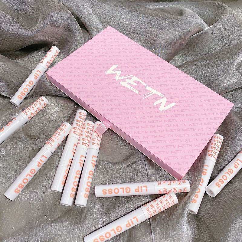 SET 10 CÂY SON KEM NHUNG LÌ WENT LIP GLOSS