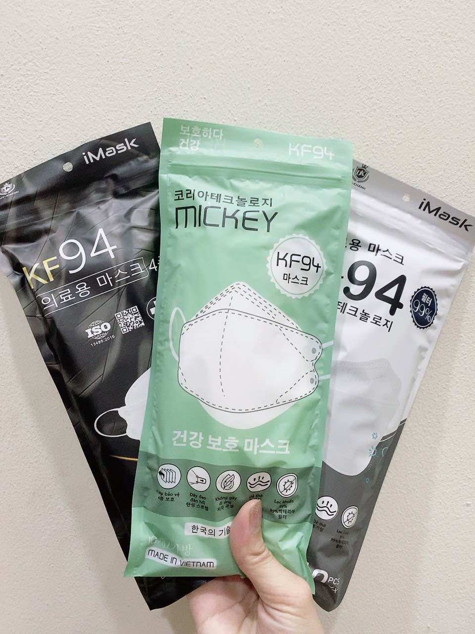 Combo 5 gói khẩu trang KF94 Duy khánh (tổng 50 chiếc)