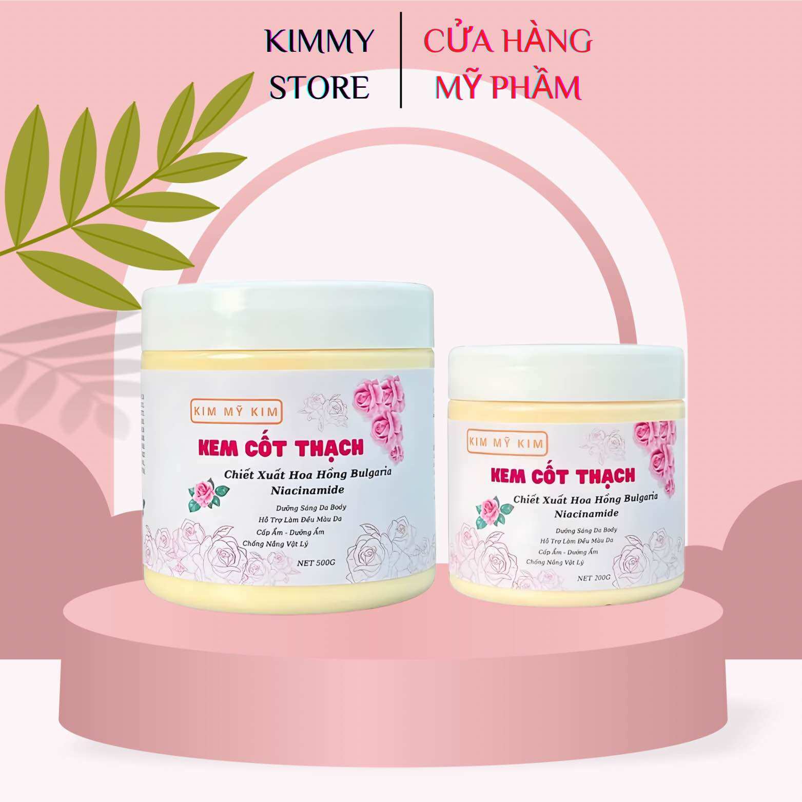 Kim mỹ kim- kem cốt thạch dưỡng trắng da body 500g