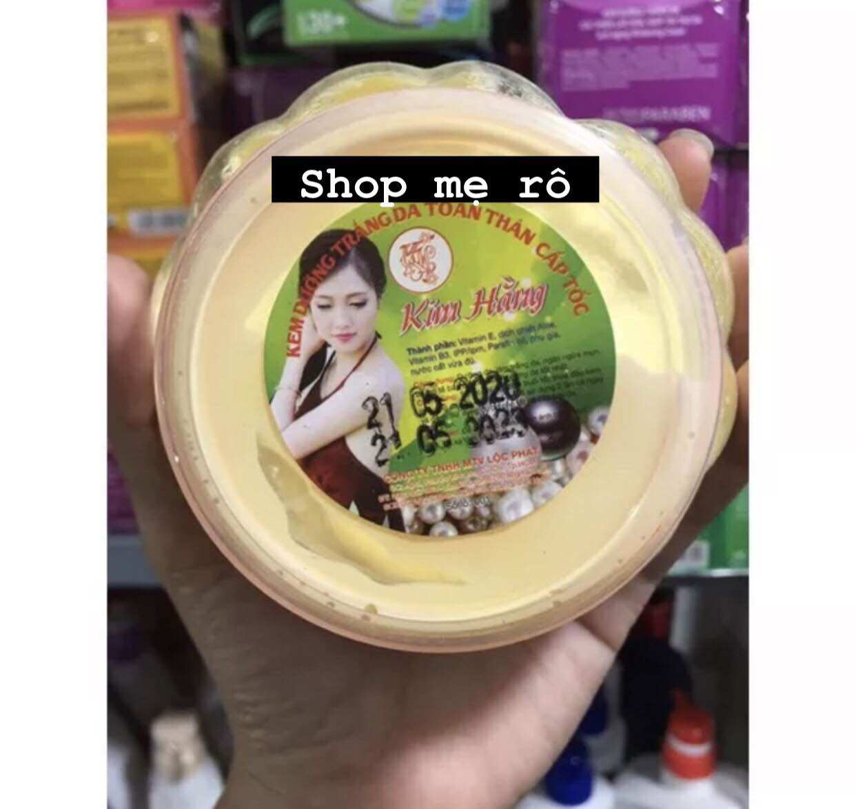 Kem kim hằng trái bí trắng da toàn thân body hủ 250g