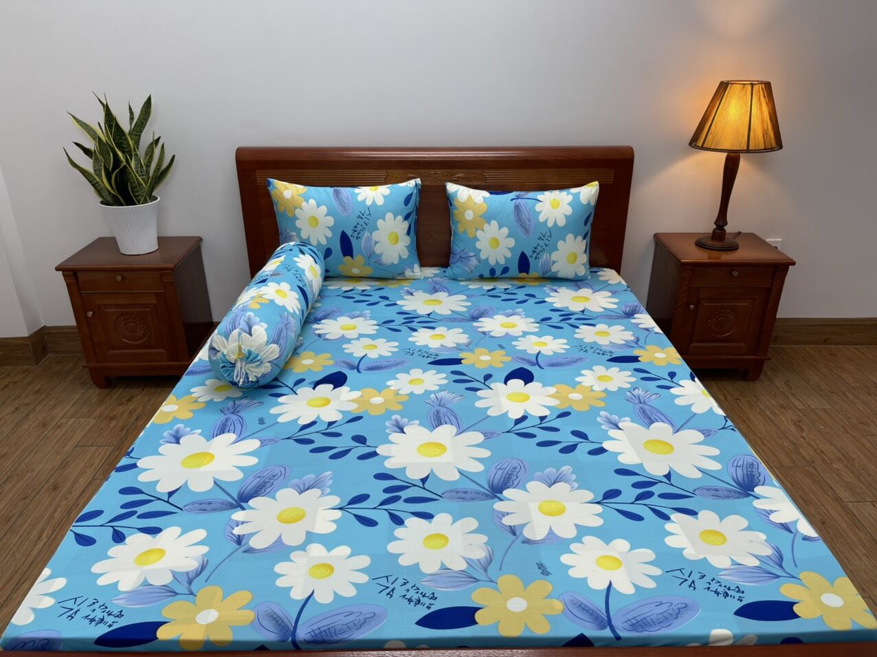 Bộ Drap thun lạnh In 3D Hàn Quốc [ Cao cấp] 4 món 1m6x2m