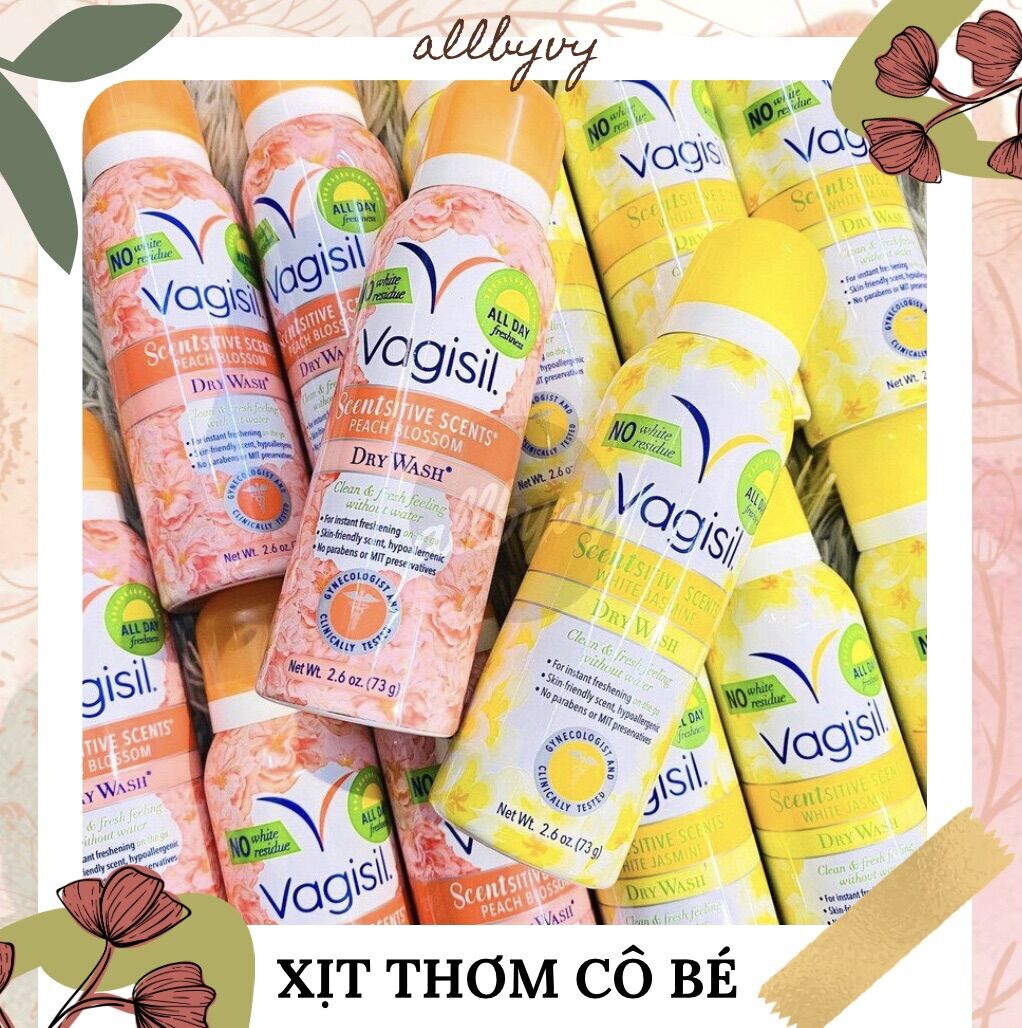 Allbyvy | Xịt thơm kháng khuẩn cô bé Vagisil