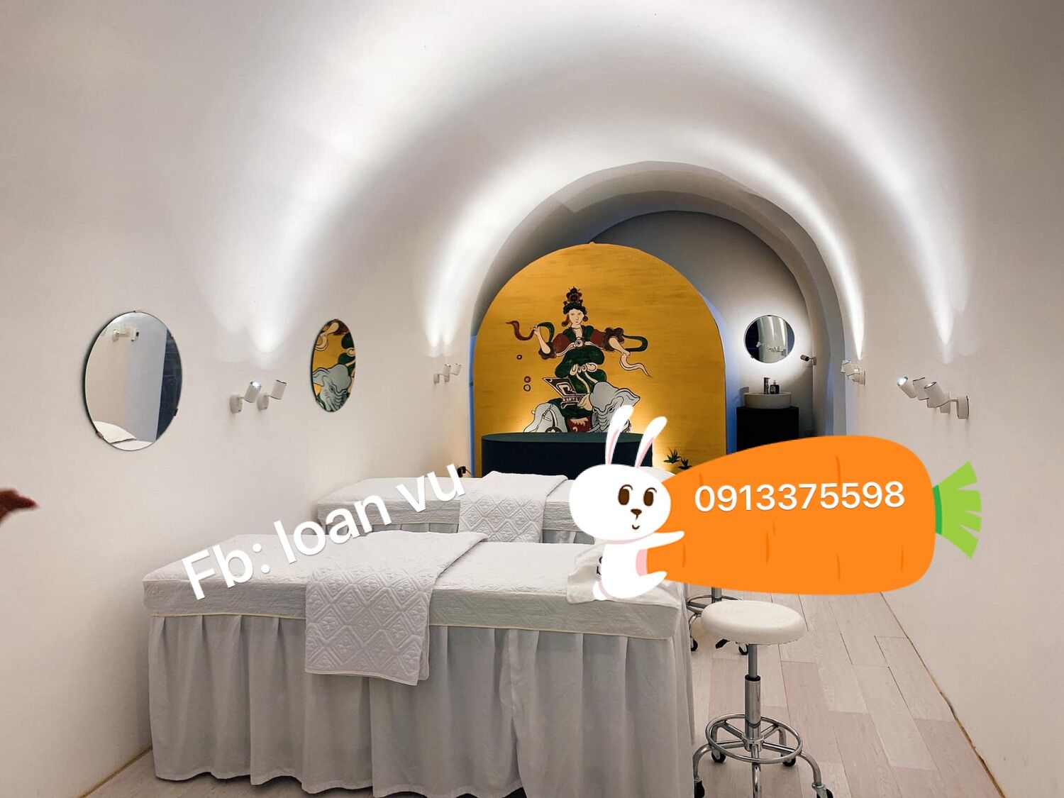 Ga trải giường spa