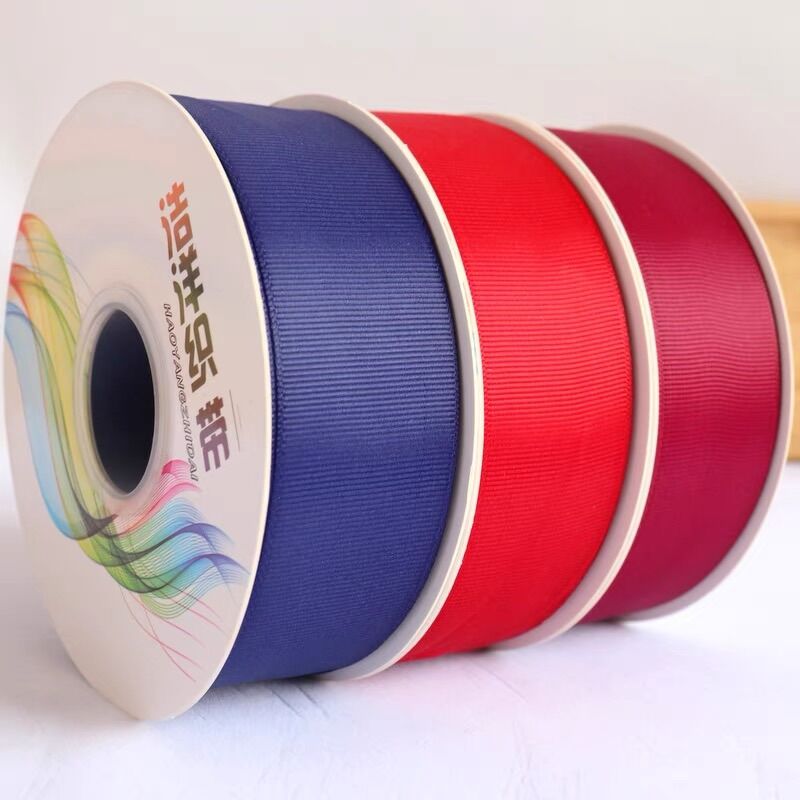 Cuộn 3m ruy băng gân trơn 4cm
