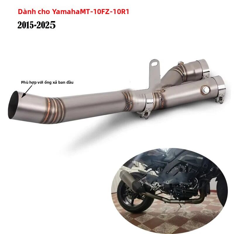 Hệ Thống Ống Xả Trước Bằng Thép Không Gỉ YZF R1 MT-10 MT10 FZ-10 Dành Cho Xe Máy, Nâng Cấp Hiệu Suất, Năm 2015-2025 Giá 1,658,000 Đồng*Miễn phí vận chuyển