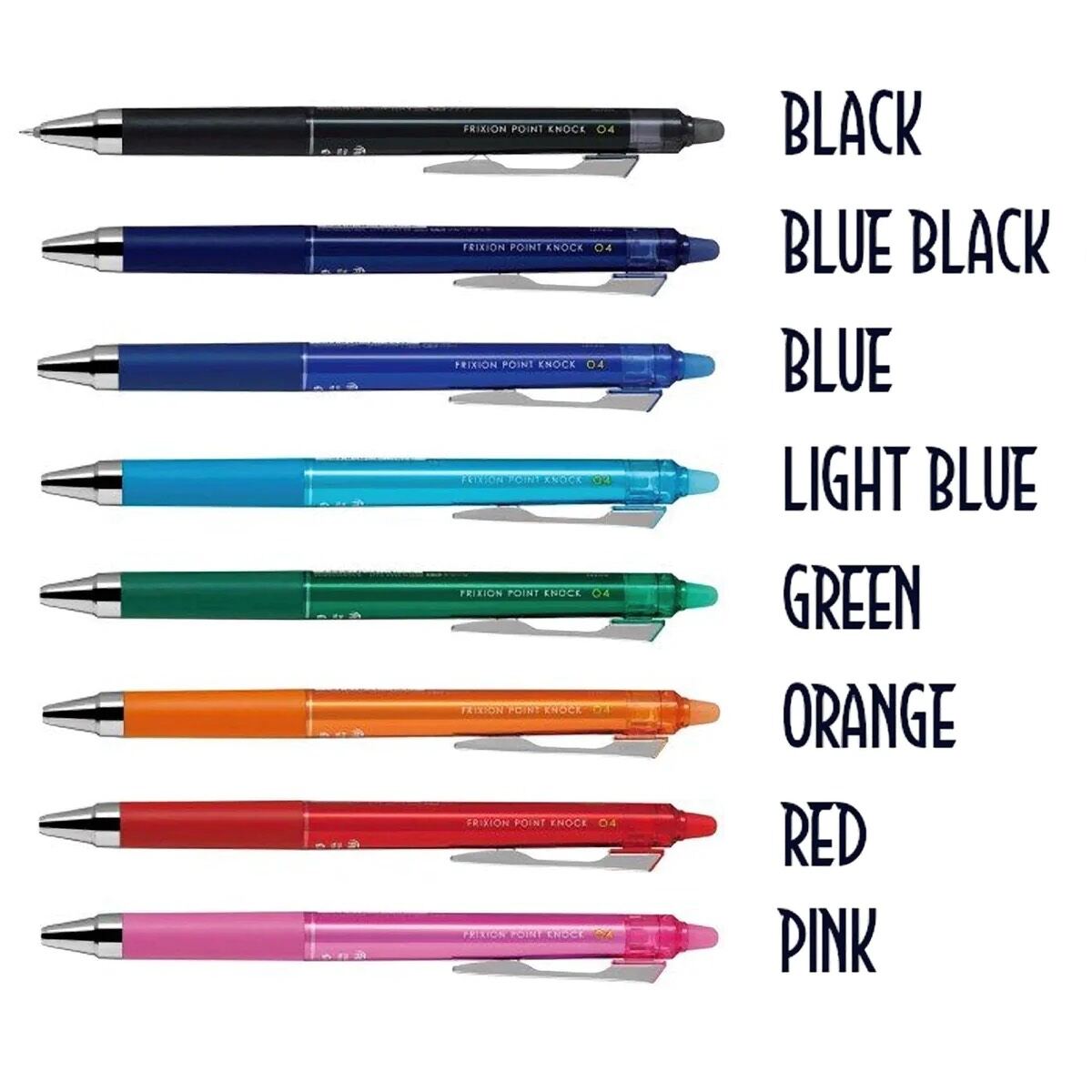BÚT TẨY XÓA ĐƯỢC PILOT FRIXION KNOCK 0.4 (MADE IN JAPAN)