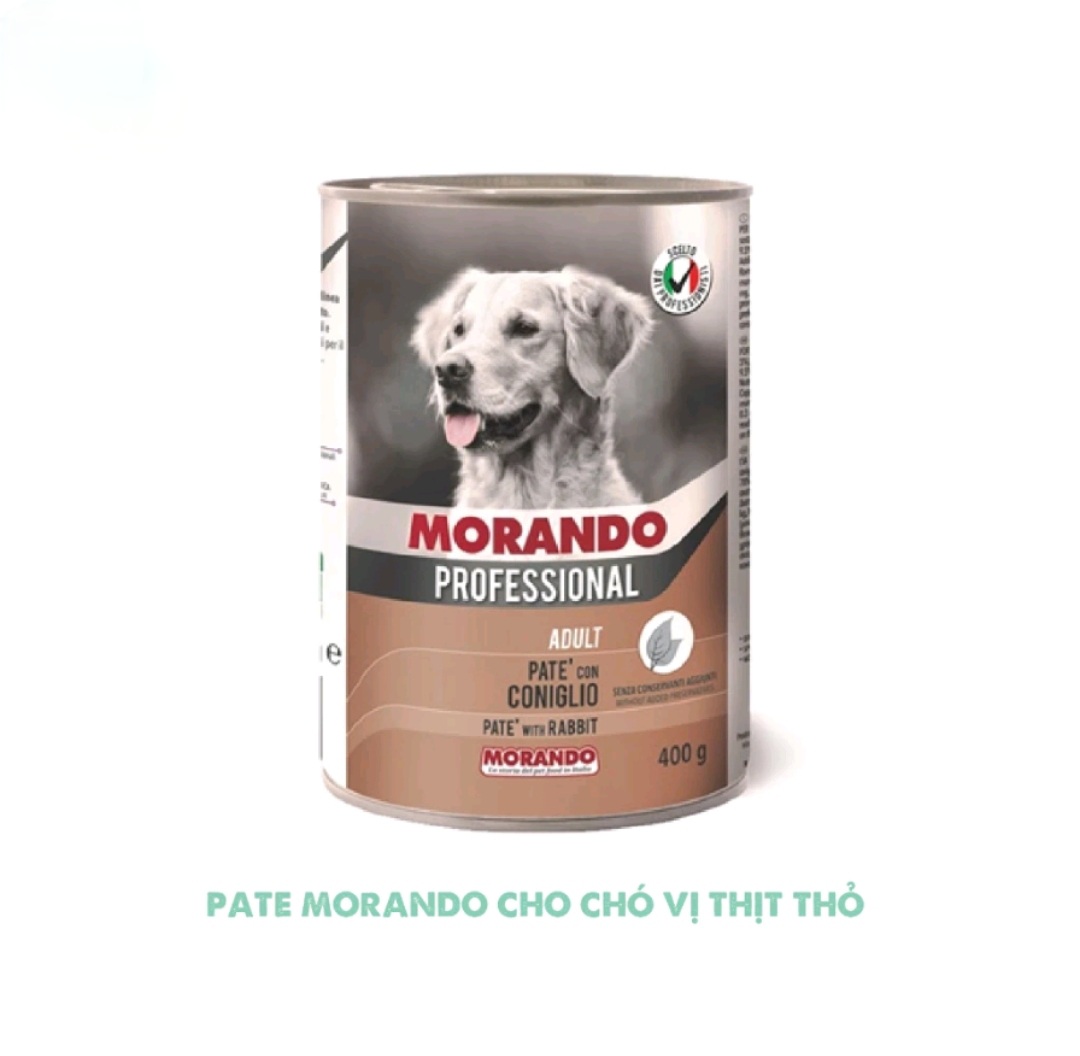 Pate cho chó Morando nhiều vị thơm ngon lon 400g