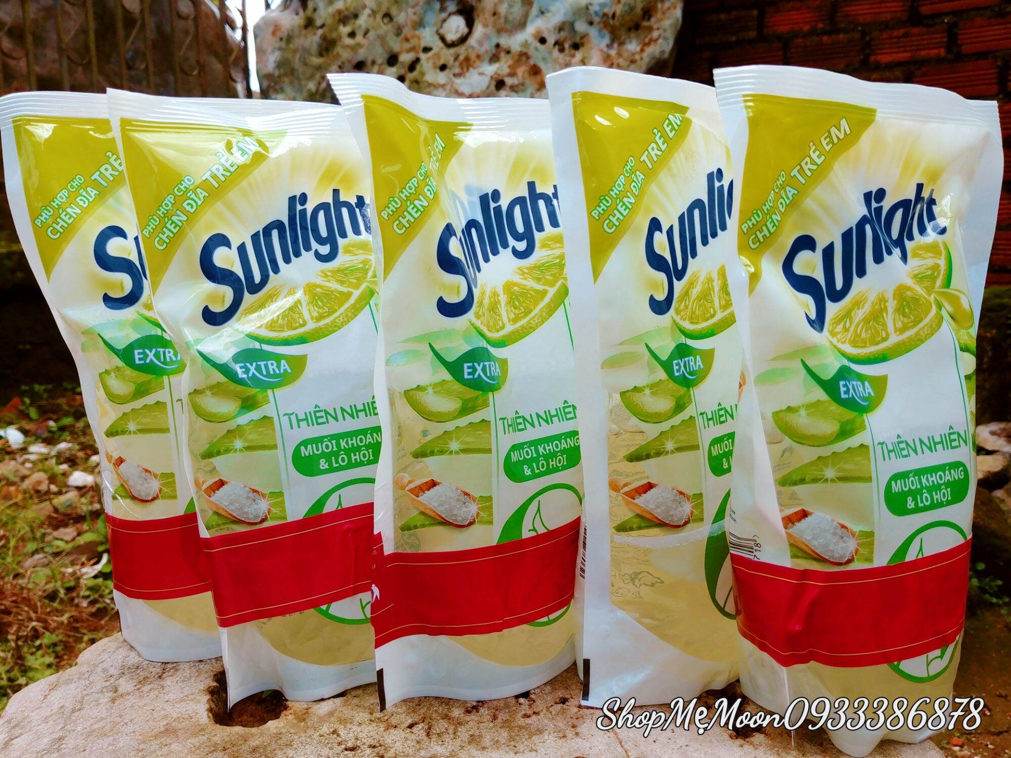 Nước rửa chén sunlight muối khoáng & lô hội