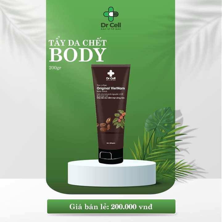 Kèm quà 🎁+ Tẩy Da Chết Body The Coffee - Dr Cell 200gr