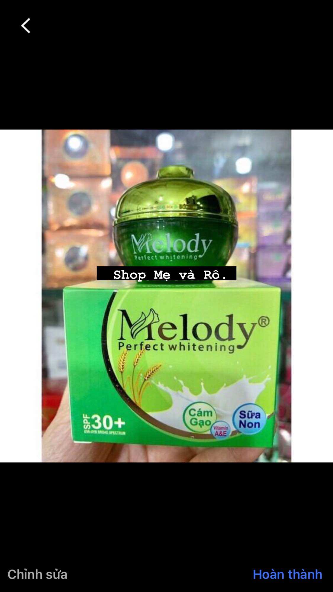 Kem hết nám tàn nhang đồi mồi Melody hủ 12g