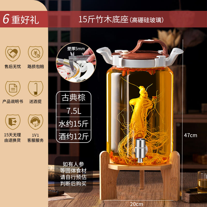 Hộp Thủy Tinh Đựng Rượu Ngâm Thuốc Cao Cấp Có Nắp Đậy Kiểu Âu Dành Cho Gia Đình Hộp Đựng Rượu Bằng T